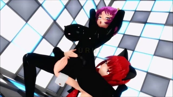 FUTANARI MMD FURUI GIF NOSOUND2 [3D, Cum Inflation, Futanari]