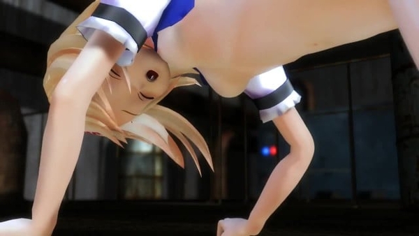 Lizard monster attacks Young Alice [3D, MMD, Monster, Scalie, Sword Art Online (SAO)]