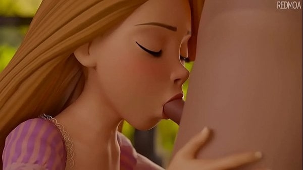 Rapunzel From Tangled Gives Her First Oral Sex (hentaisparkcom) [3D, Disney, Hentai, Tangled]