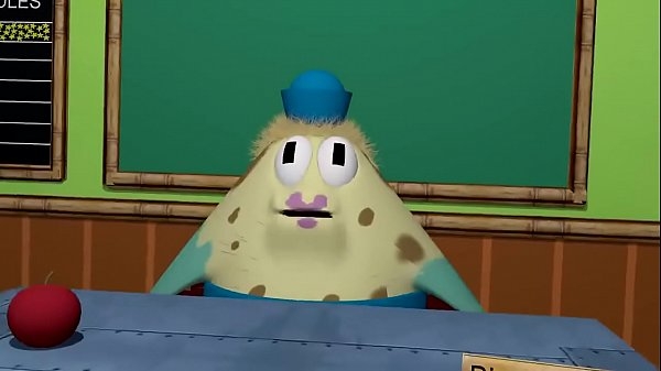 Threesome between Patrick Star, SpongeBob and Mrs Puff, sex in driving school [Hentai]
