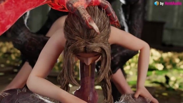 Aerith Serves 2 Werewoves By Deepthroat Ana Anal Final Fantasy 3D Animation Loop With Sound [3D, Final Fantasy, Werewolf]