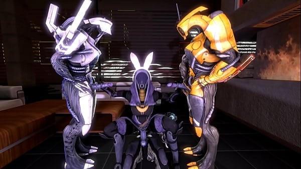 Mass Effect – Talizorah Nar Rayya and Geth Threesome [Mass Effect]