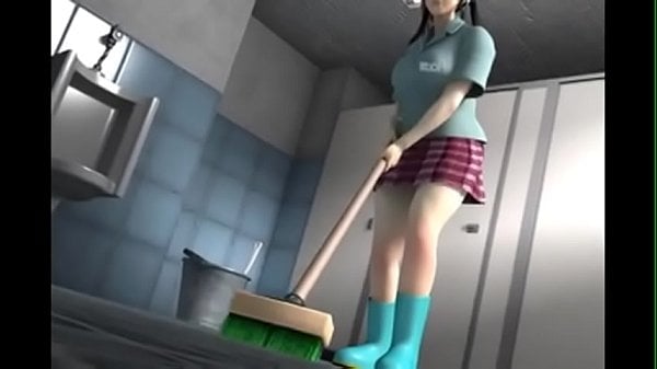 Cleaning Lady 3D Sex [3D, Anime]
