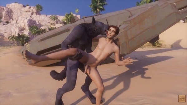Lunatic Life Werewolf Fucks Dude (gay Furry) [Anime, Furry, Yaoi]
