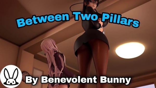 Between Two Pillars Giantess Growth Animation [3D, Giantess]