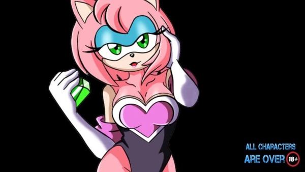 Amy Con La Ropa De Rouge-Desnudo [Cartoon, Sonic]