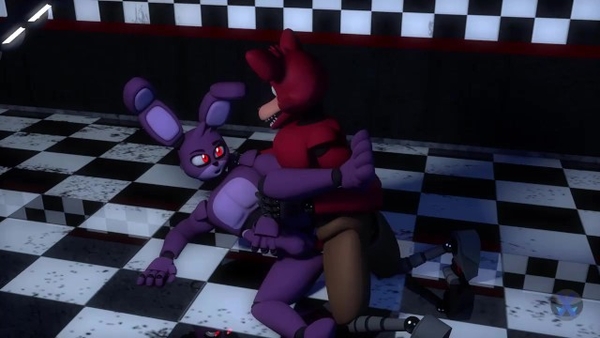 FNAF Foxy and Bonnie Yaoi 3D Animation [FNAF, Furry, Yaoi]