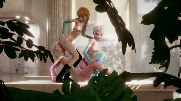 Disney Futanari Threesome - Elsa anna and Rapunzel [Cartoon, Frozen, Tangled]