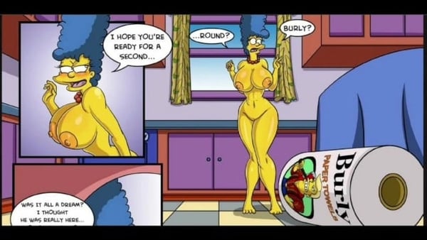 The Simpsons - Marge Erotic Fantasies - 2 Big Cocks In Both Holes DP Anal - Cheating Wife [Artists, Breeding, Comics, The Simpsons]