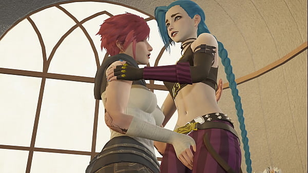 Arcane - Vi and Jinx Lesbian Sex [4k, 60fps, 3d Hentai Game, Uncensored, Ultra Settings] [Arcane, Hentai]