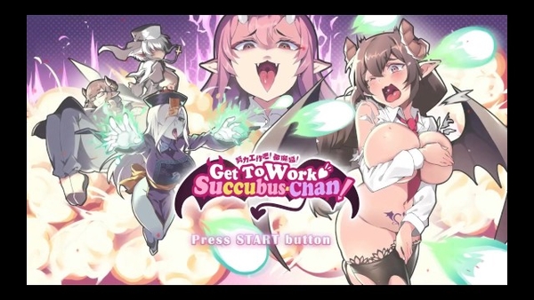 Get To Work Succubus Chan Hentai Game Ep2 Undressing Giant Waifu Black Nun Beauty [Cartoon, Dark skin, Games, Succubus]