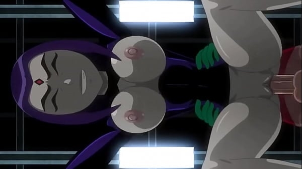 Raven from Teen Titans gets drilled from behind, gets caught by Starfire [Teen Titans]