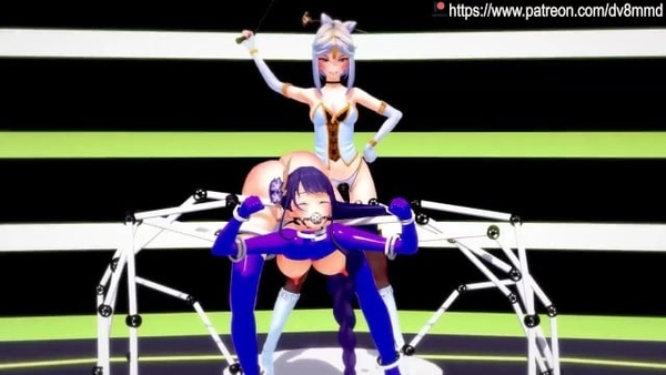 Genshin Impact - Raiden Shogun Bondage, Spanking, Milking, and Squirting [Games]