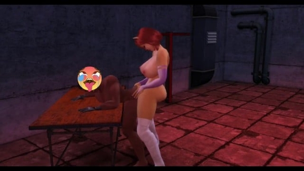 Transsexual Kitty Supervillain Fucks Black Superhero [Futanari]