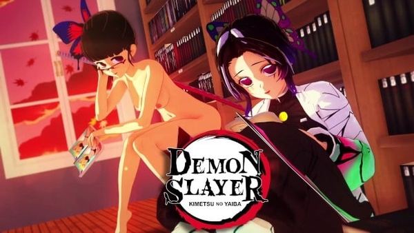 Shinobu and Kanao Demon Slayer Spend A Pleasant Evening Riding Tanjiros Big Dick - Hentai 3D and POV [3D, Demon Slayer]