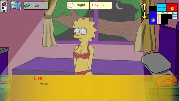 The Simpsons porn game with busty Lisa and Marge Simpson [Games, Incest, The Simpsons]