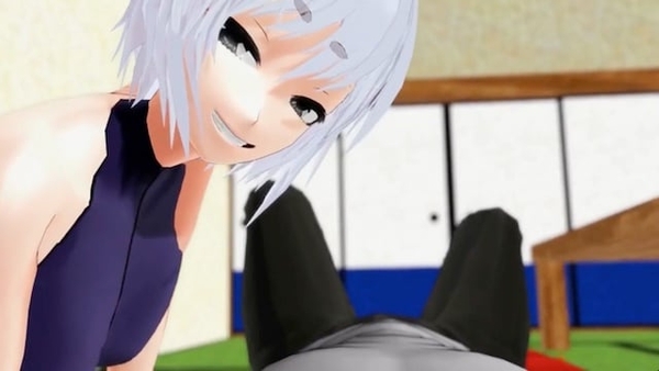 3D Dog Girl Gets a Deepthroat for Lunch [Hentai]