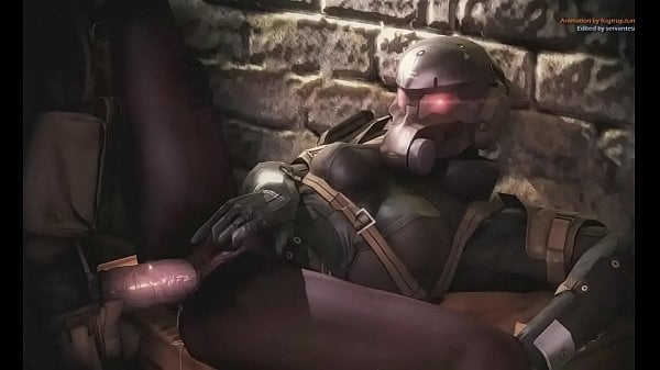 Female trooper gets drilled by massive cock [Hentai, SFM]