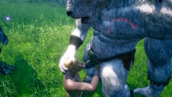 Two Bulls Take Advantage of a Femboy Wild Life [3D, Femboy, Furry, Wild Life, Yaoi]