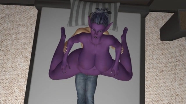 Dark Elf Girl Grows Into Giantess During Sex [Breast expansion, Elf, Giantess]