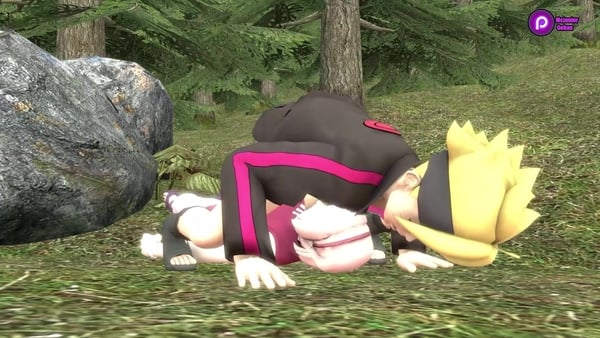 Boruto and Sakura Fight [mcjuniorgohan] [3D, Naruto]