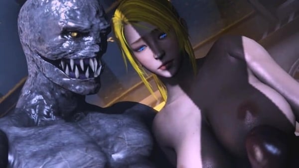 Samus Aran Gets Her Tight Pussy and Anal Destroyed With a Monster Dick [Metroid, Monster, SFM]