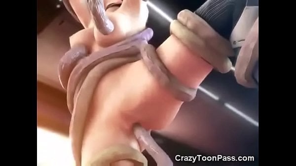 3D Giant Alien Monster Destroys Teen [3D, Alien, Monster, Tentacle]