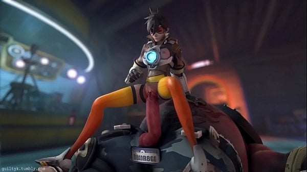 Overwatch - Tracer x Roadhog (Animated, Sound) [Guilty] [Cum Inflation]