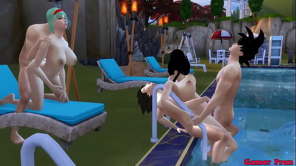 Milk Mother And Wife Epi 4 Orgy In The Pool Bulma And Chichi Beautiful Wives [Dragon Ball]