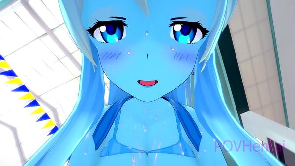 Busty Slime Girl Attack is finally satisfied after being fucked hard in the bathroom [3D, Games, Hentai, SFM]