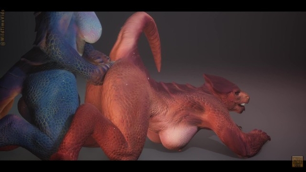Rough Life Dragon Lesbian Love Red Blue Scalie [Furry, Hentai, Scalie, Yuri]