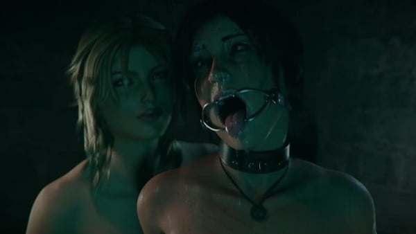 Resident Evil Lara in Trouble [Cartoon, Monster, Resident Evil]