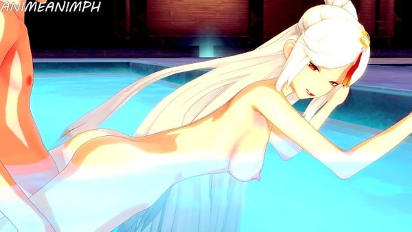 Ningguang Fucked in Pool Creampie [Games, Genshin Impact, Hentai]