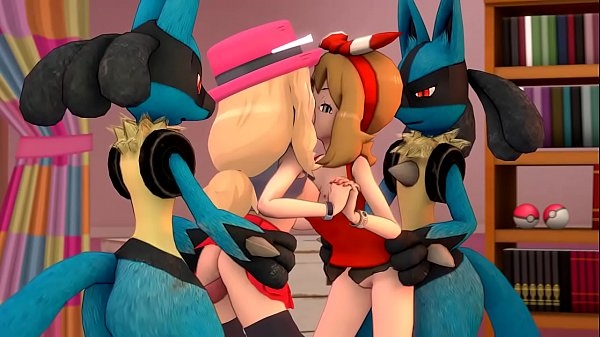 May and Serena Teaches Double Crew [Pokemon]
