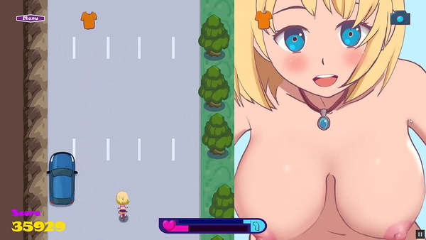Riding To Bounce City Pornplay Hentai Sex Game Ep1 Exhibitionist Girl Rding A Dildo On Her Bike [Games]