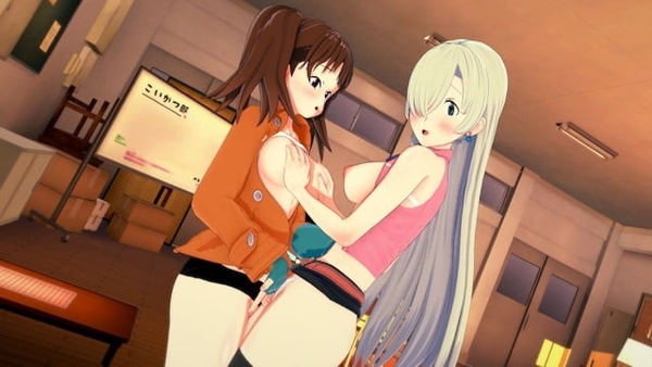 Seven Deadly Sins: Elizabeth Lioness and Diane Seductive Lesbians Sex (3d Hentai) [3D, Games, Seven deadly sins, Uncensored, Yuri]