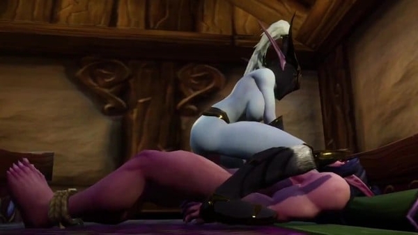 Man Bondaged Up So She Can Ride Him Warcraft Porn Parody [BDSM, World of Warcraft]