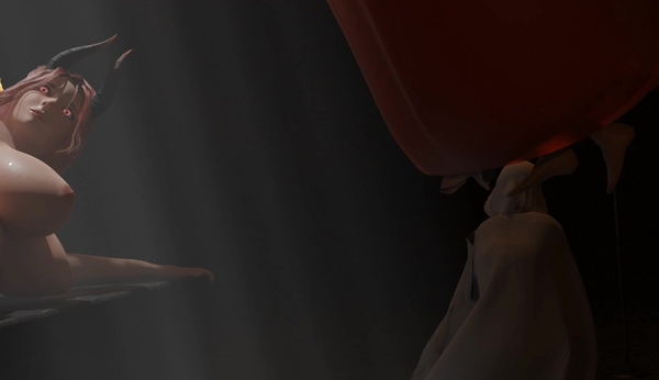 SIMPATHI - SCARY TAIL SUCCUBUS VORE F/M [3D, Succubus]