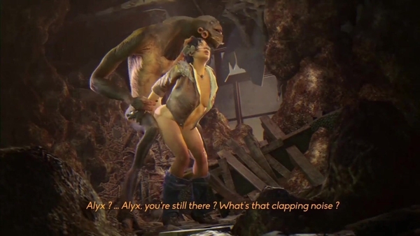 Alyx and Vortigaunt from sex [Half-Life]