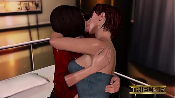 Jill Valentine And Ada Wong [3D, Resident Evil, Yuri]