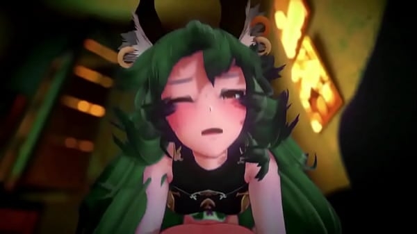 Granblue Ferry Harsh Cowgirl Anime Creampie 3D MMD Half Furry Dark Green Hair Color Edit Smixix [Ecchi, Furry, MMD]