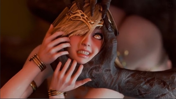 Queen Marika Bred by Werewolf [3D, Elden Ring, Werewolf]