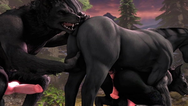 Werewolf x horse [3D, Werewolf]