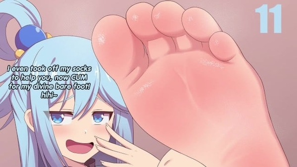 Premature Ejaculation Training With Aqua Part 2 Femdom, Feet, Humiliation, Premature Ejaculation [Femdom, Konosuba]