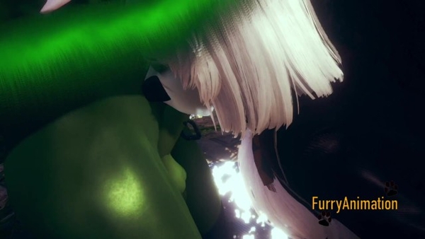 Furry Yaoi 3D - White Rabbit Blowjob To Dragon [Cartoon, Dragon, Furry, Scalie, Yaoi]