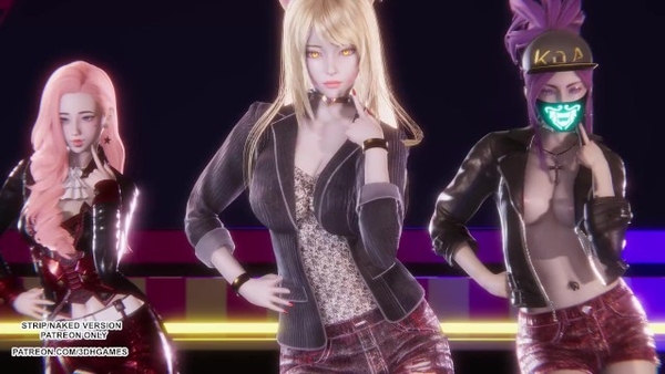 MMD Ive - Kitsch Ahri Akali Seraphine Sexy Kpop Dance League Of Legends Uncensored Hentai 4K 60Fps [Cartoon, Hentai, League of Legends, MMD, Uncensored]