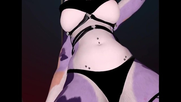 Sexy Furry Girl Dancing and Twerking Vrchat VR Vtuber [Cartoon, Furry, VR]