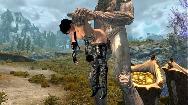 Naria in Trouble [3D, Skyrim]