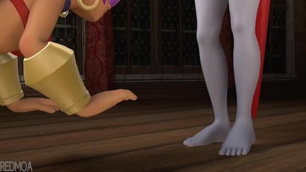 Shantae Gives Blowjob to Dark Futa Shantae [3D, Futanari, Shantae]