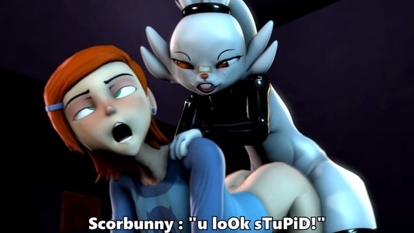 Gwens Date With Scorbunny [DuckTape] [3D, Ben 10, Pokemon]